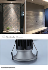 Dimmable recessed round LED Downlights COB Ceiling lamp Spot Lights 9W 12W 15W 18W LED Light led panel light Indoor Lighting