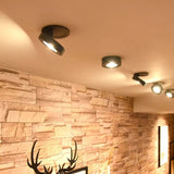 Dimmable COB LED Downlights Surface Mounted LED Ceiling Lamps 7W/10W/15W Foldable Indoor Background Spot lights