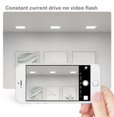 1Pcs square double-head downlight embedded LED ultra-thin hole light ceiling grille bold light 12W 18W 24W 36W