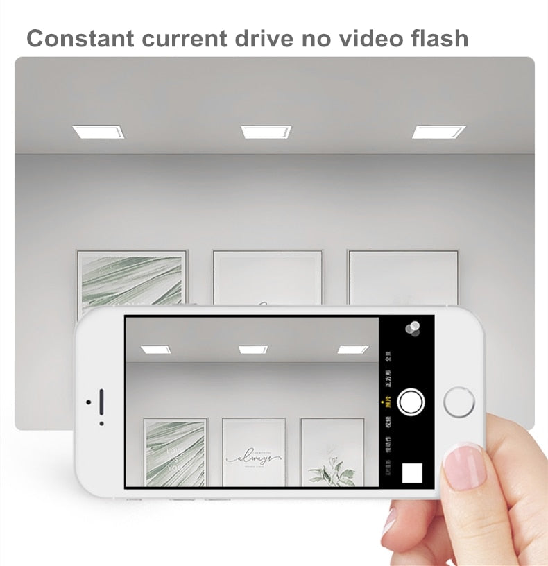 1Pcs square double-head downlight embedded LED ultra-thin hole light ceiling grille bold light 12W 18W 24W 36W