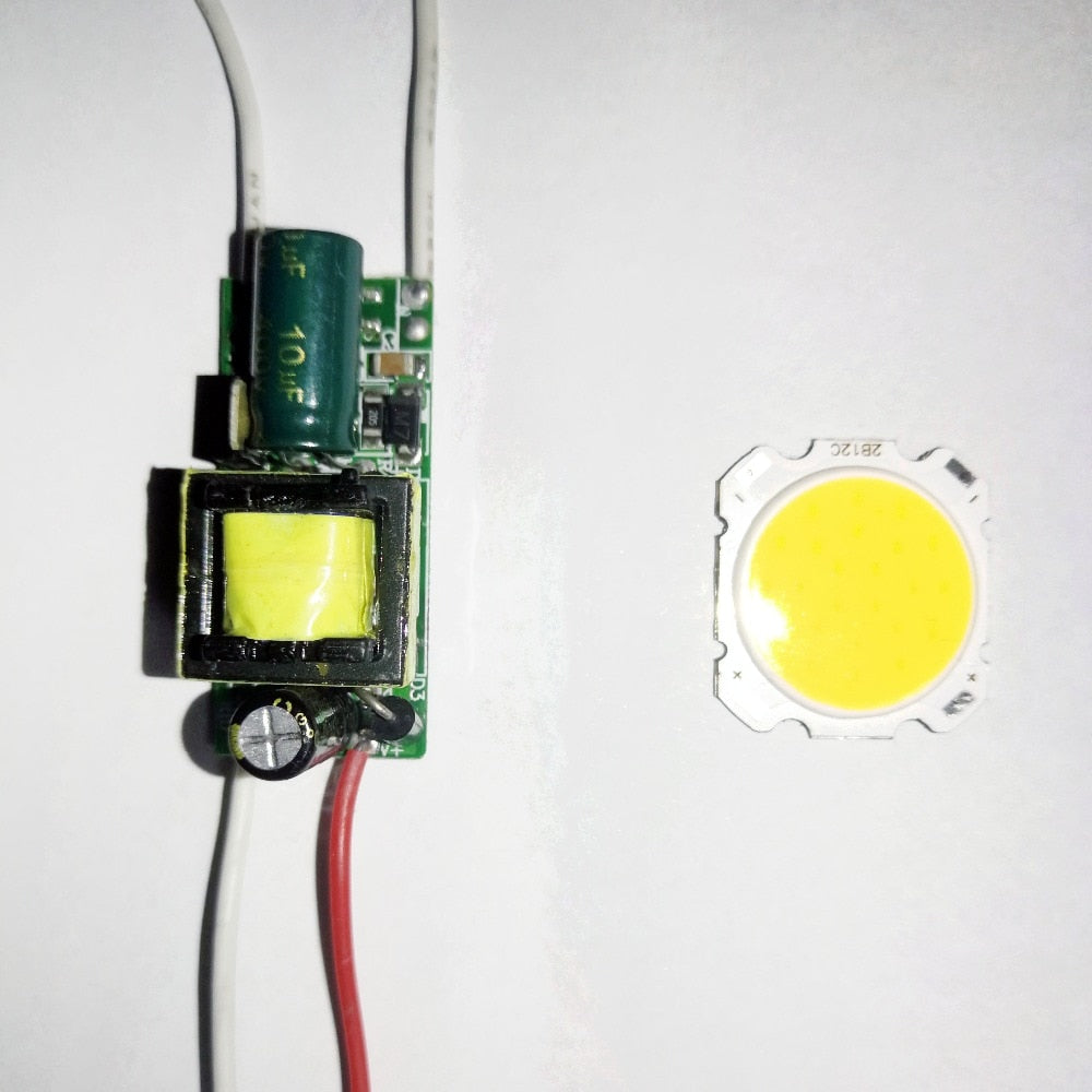 LED COB SMD With LED driver 10W Light Bulb On Aluminum plate For LED Light Lamp SpotLight Downlight Lamps For DIY Light Repair