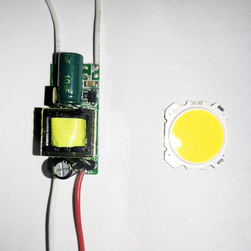 LED COB SMD With LED driver 10W Light Bulb On Aluminum plate For LED Light Lamp SpotLight Downlight Lamps For DIY Light Repair