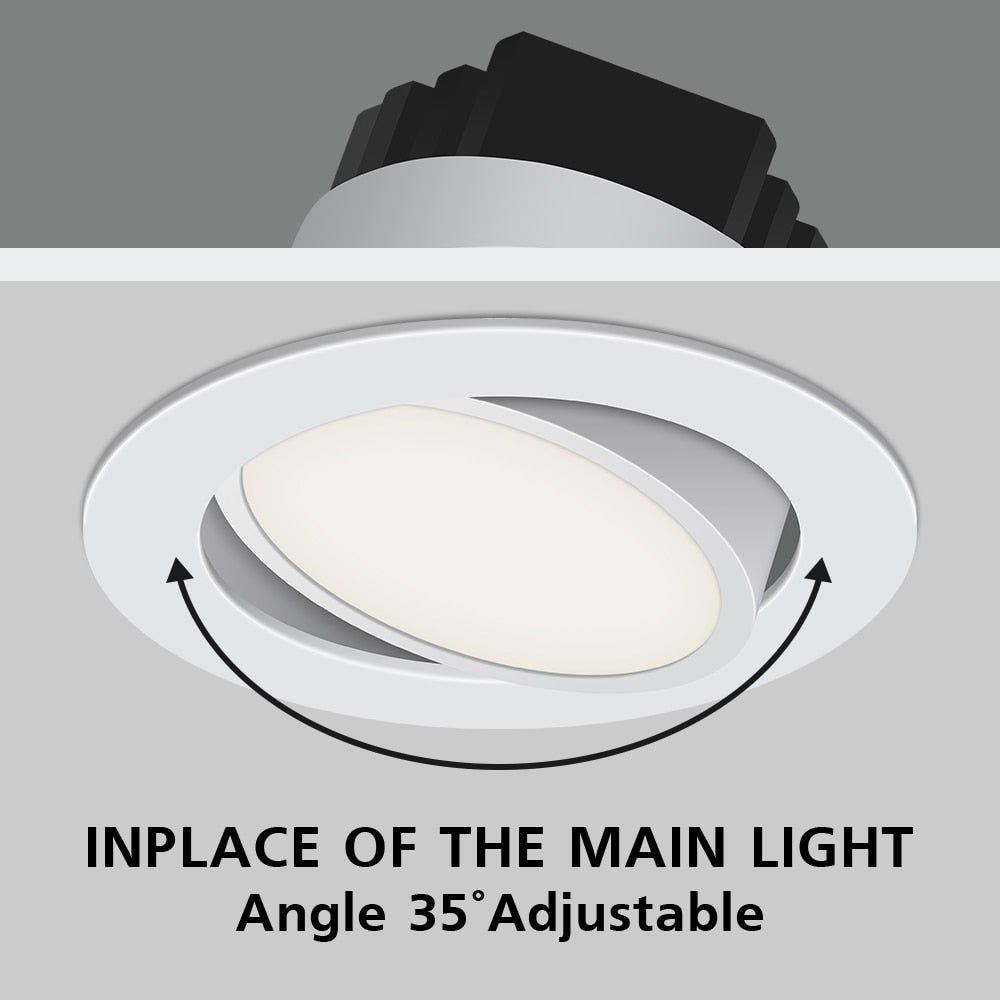Lights Recessed Led Downlight Dimmable Spot Led Ceiling Lamp Aluminum Round Led Light 5W 7W 10W AC110V 220V For Living Room Lamp