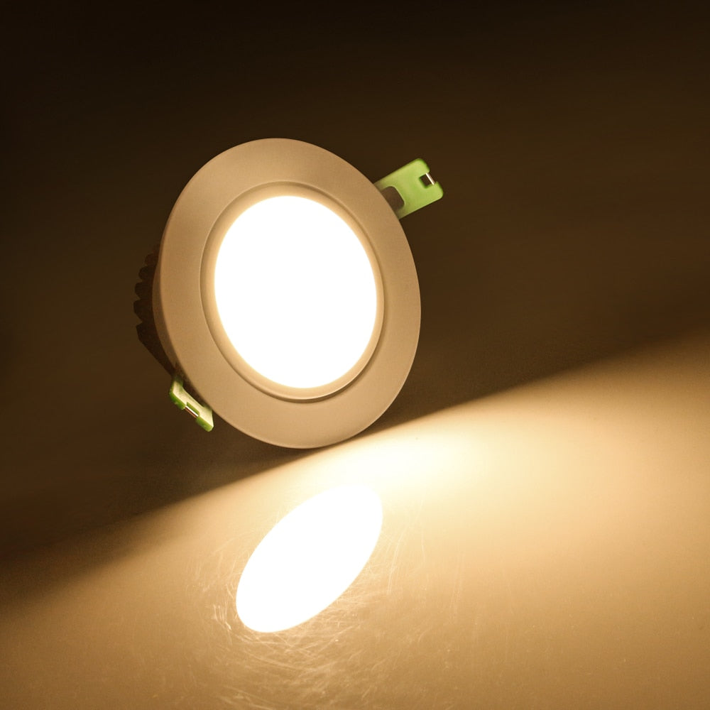 Lights Recessed Led Downlight Dimmable Spot Led Ceiling Lamp Aluminum Round Led Light 5W 7W 10W AC110V 220V For Living Room Lamp