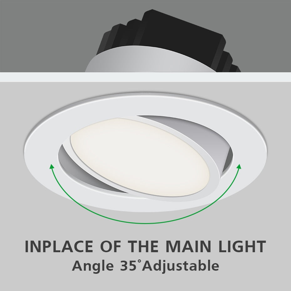 Lights Recessed Led Downlight Dimmable Spot Led Ceiling Lamp Aluminum Round Led Light 5W 7W 10W AC110V 220V For Living Room Lamp