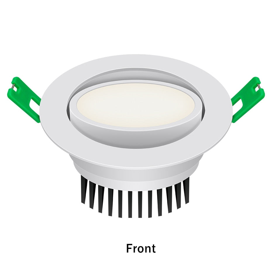 Lights Recessed Led Downlight Dimmable Spot Led Ceiling Lamp Aluminum Round Led Light 5W 7W 10W AC110V 220V For Living Room Lamp
