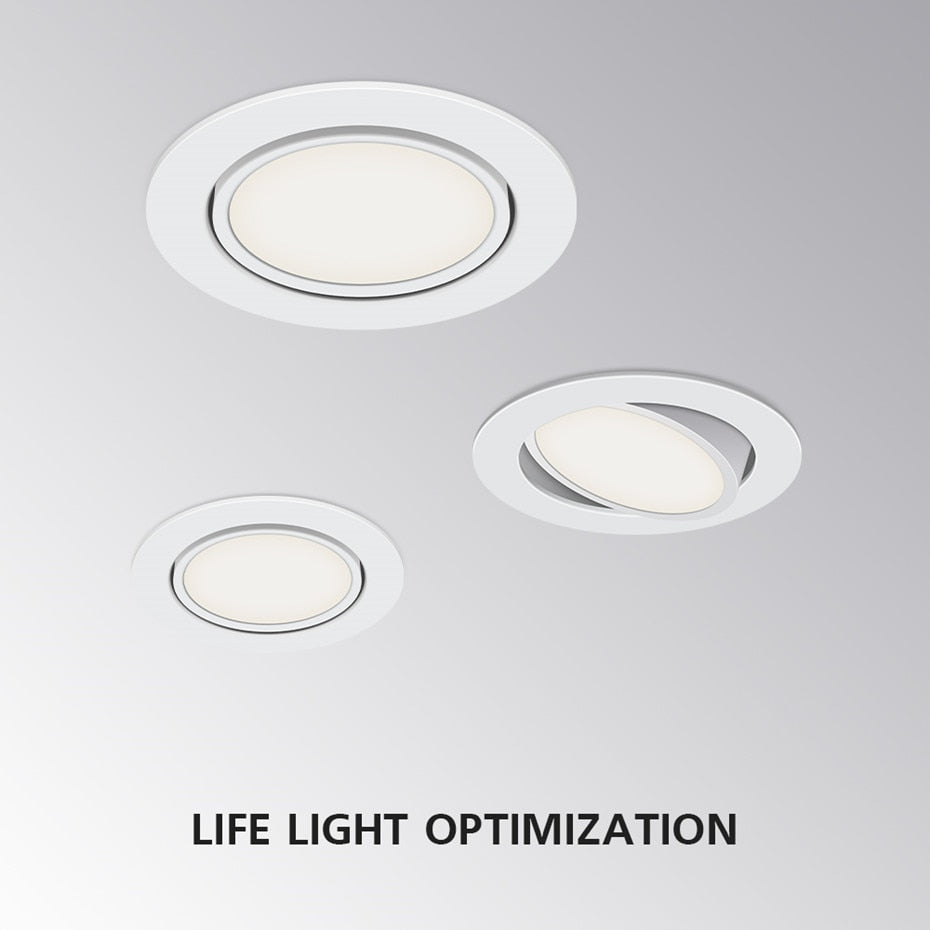 Lights Recessed Led Downlight Dimmable Spot Led Ceiling Lamp Aluminum Round Led Light 5W 7W 10W AC110V 220V For Living Room Lamp