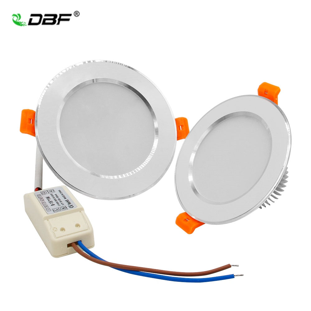 DBF Not Dimmable LED Recessed Downlight High Bright SMD 5730 3000K/4000K/6000K Ceiling Spot Lamp with 220V Driver Home Decor