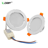 DBF Not Dimmable LED Recessed Downlight High Bright SMD 5730 3000K/4000K/6000K Ceiling Spot Lamp with 220V Driver Home Decor