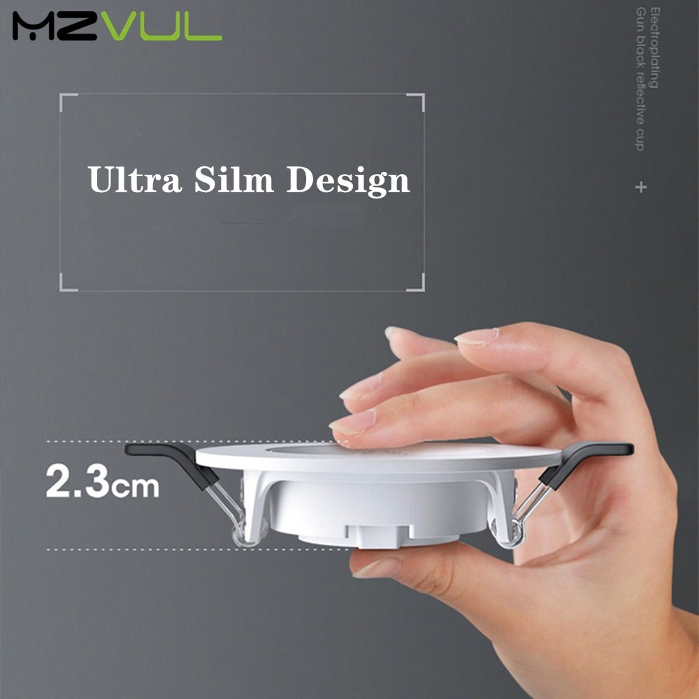 Ultra Thin LED Downlight 5W 10W 12W Recessed Round LED Ceiling Lamp 220V 110V LED Spot Lighting Bedroom Kitchen Indoor Lighting