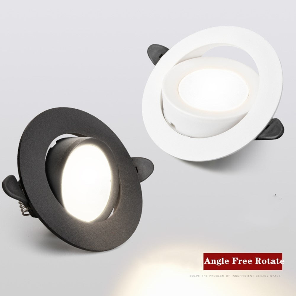 Ultra Thin LED Downlight 5W 10W 12W Recessed Round LED Ceiling Lamp 220V 110V LED Spot Lighting Bedroom Kitchen Indoor Lighting