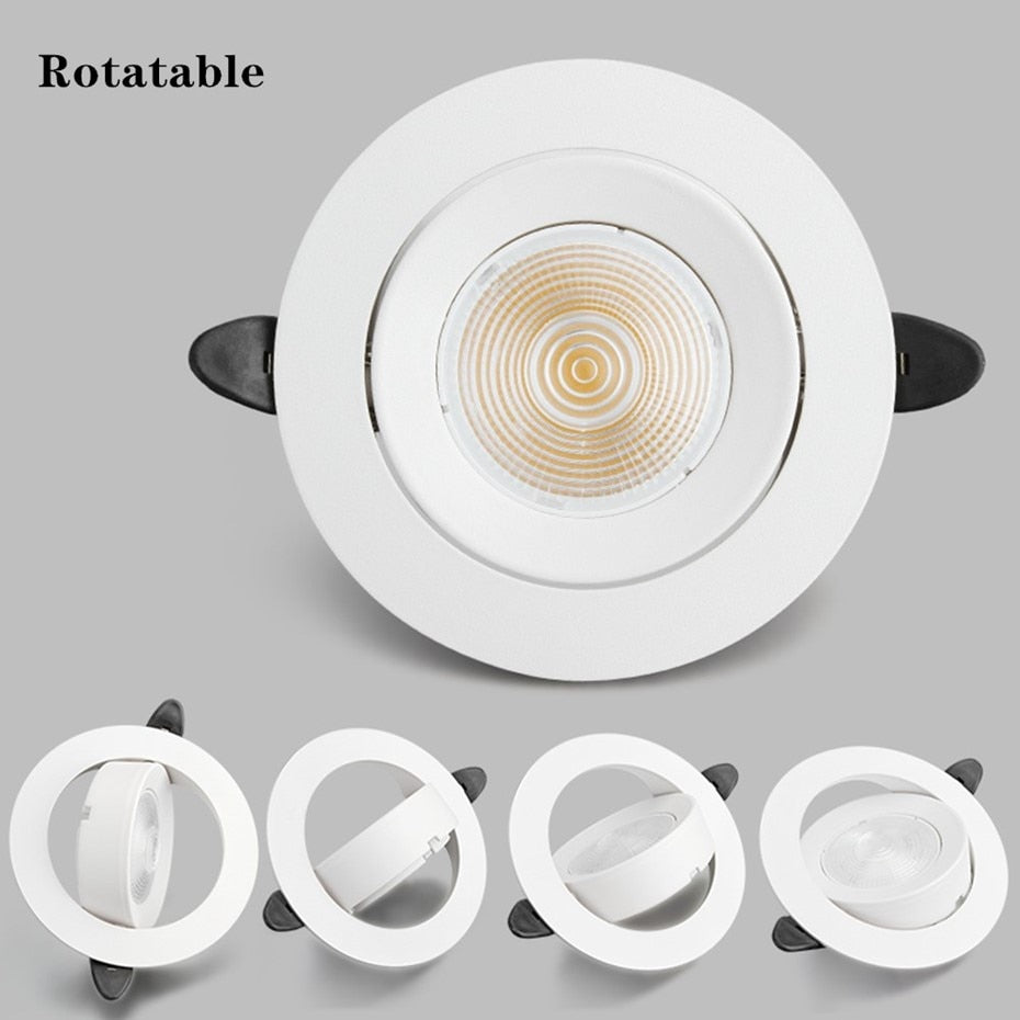 Ultra Thin LED Downlight 5W 10W 12W Recessed Round LED Ceiling Lamp 220V 110V LED Spot Lighting Bedroom Kitchen Indoor Lighting