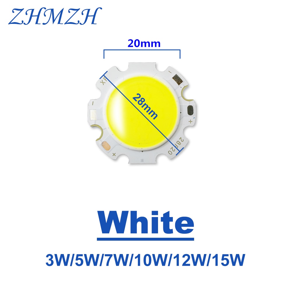 LED Chip Surface Light Source For 20-28MM Downlight &amp; 5pcs/lot 3W 5W 7W 9W 10W COB Panel lights Special COB Lamp LED SMD Chips