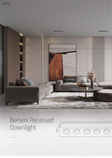 Aisilan led Grille Anti-glare Spot Light embedded downlight line lights Rectangle Ceiling Lamp 24W office Home Shop Decor