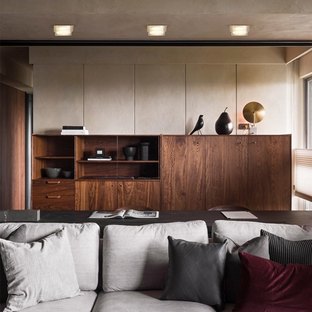 Crystal LED downlight 5W 10W 12W Dimmable led spot light AC220V 110V led recessed ceiling lamp For home illumination