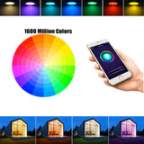 Tuya ZigBee RGBCW 6Inch 15W Recessed Retrofit Downlight  LED Dimmable Fixture Ceiling Light, Alexa Echo PlusHome Automation RGB