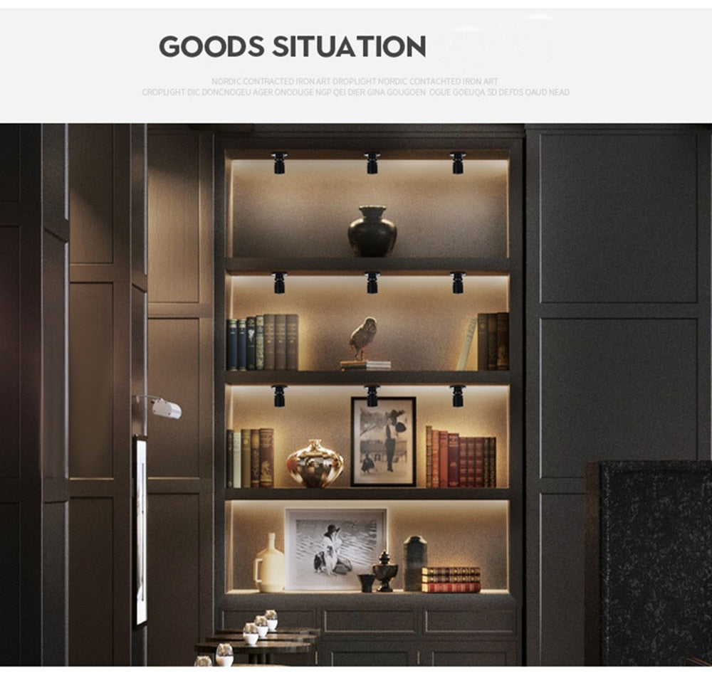 Mini Dimmable LED Ceiling Downlight 1W 3W AC110V-220V Surface Mounted Under Cabinet Lamp Closet Kitchen Indoor Spot Lighting