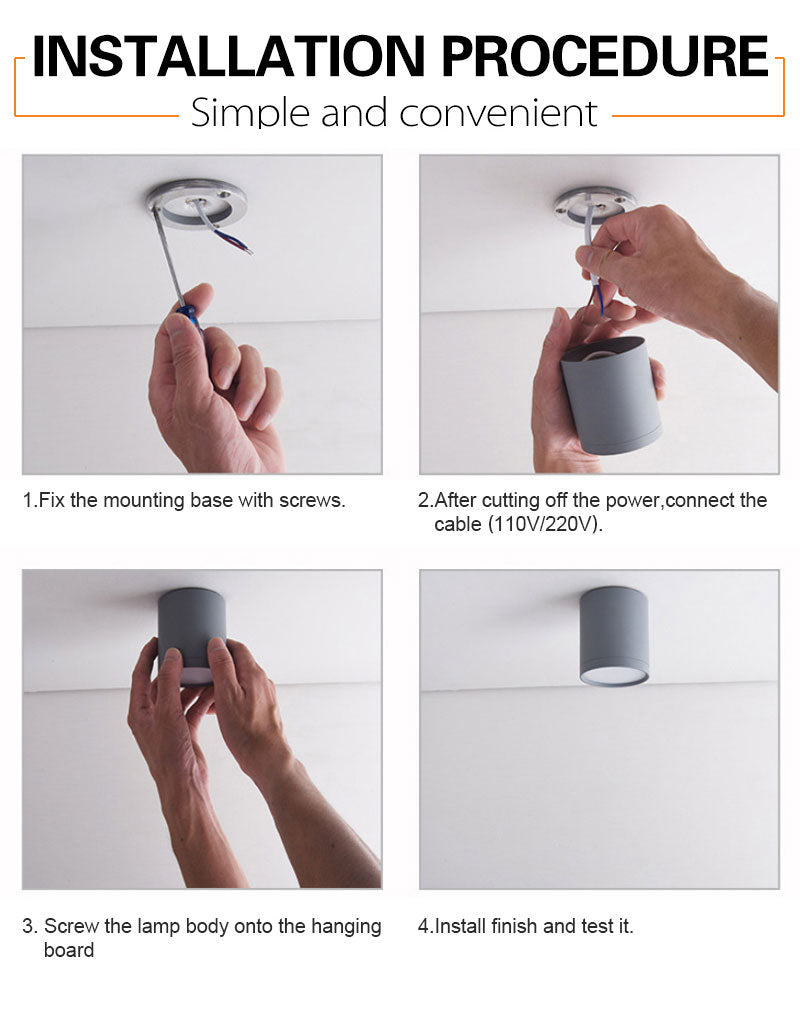 Surface Mounted led Downlight Side Guide Light lamp for ceiling 5W 7W 9W 12W 15W led spot lights Ceiling Fixtures Lighting