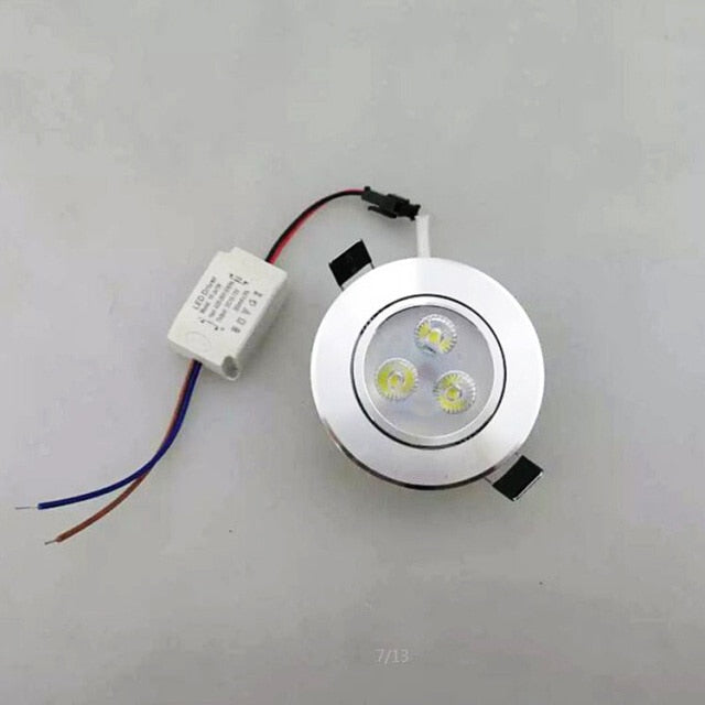 LED Ceiling Lamp 9W Down Lights RGB With Remote Recessed light Bulbs AC220V 3W Downlight Birthday party Colorful lights
