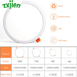 High Quality LED Panel Light Ultra Thin Recessed Downlights 6W 8W 15W 20W 220V Round Square Ceiling Lamp Warm/Cool White