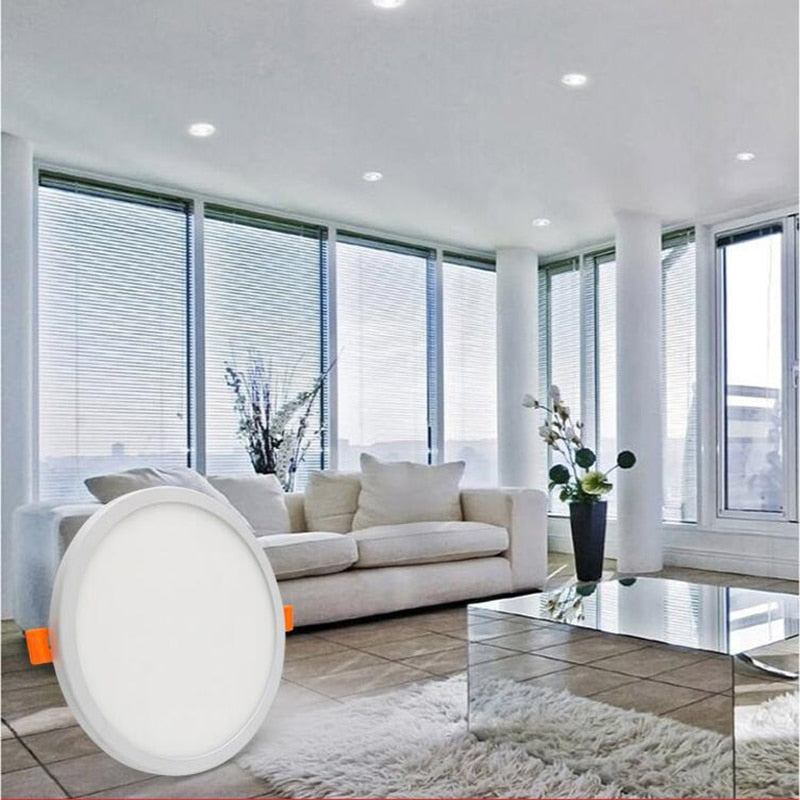 High Quality LED Panel Light Ultra Thin Recessed Downlights 6W 8W 15W 20W 220V Round Square Ceiling Lamp Warm/Cool White