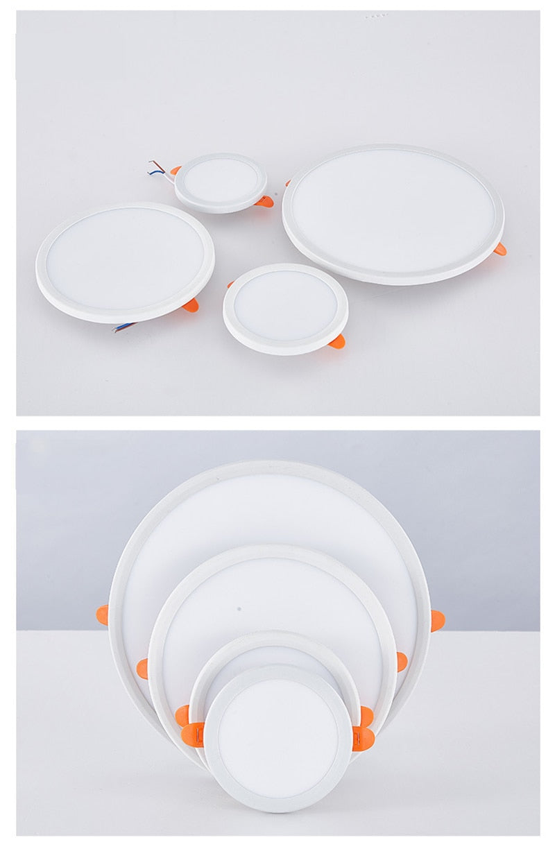 High Quality LED Panel Light Ultra Thin Recessed Downlights 6W 8W 15W 20W 220V Round Square Ceiling Lamp Warm/Cool White