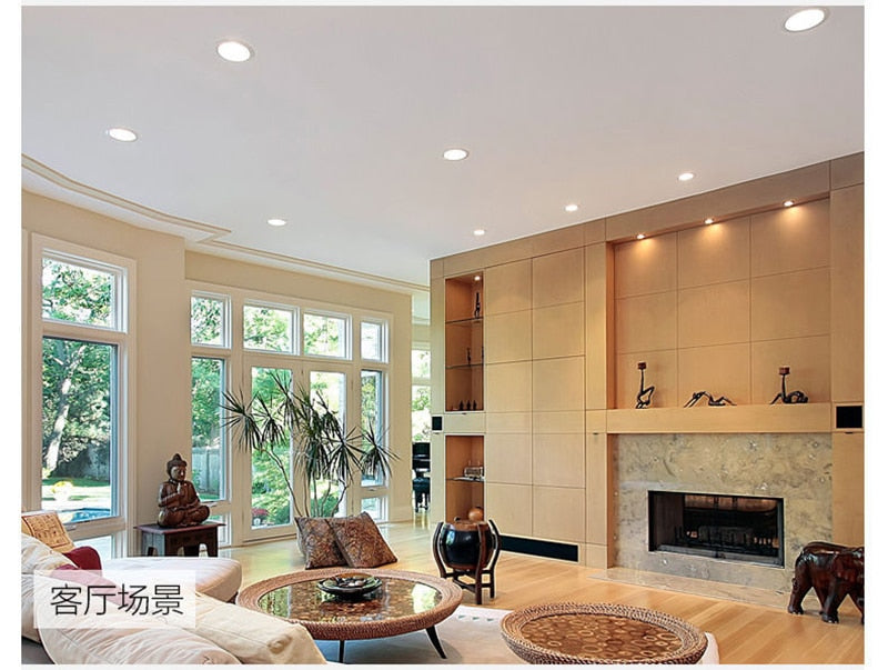 High Quality LED Panel Light Ultra Thin Recessed Downlights 6W 8W 15W 20W 220V Round Square Ceiling Lamp Warm/Cool White