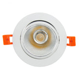 DBF Angle Adjustable LED Recessed Downlight Dimmable 7W 9W 12W 15W 18W Epistar COB Chip Ceiling Spot Lamp with 110/220V Driver