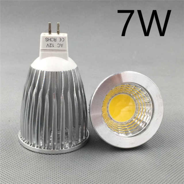 MR16 COB LED lamp 12v MR16  3W 5W 7W Warm White 2700K 3000K 4500k 6000k cool white Downlight  Spot Light Bulb Lamp