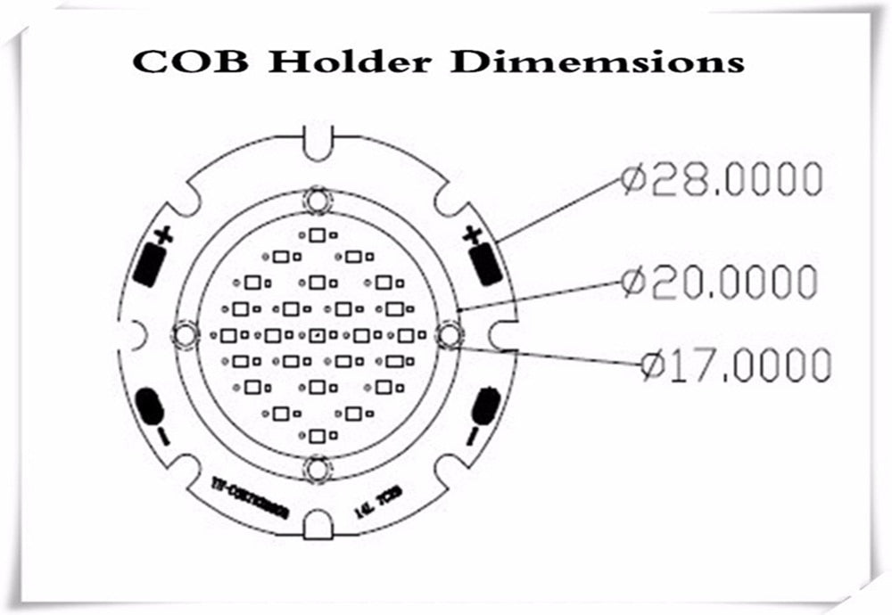 LED Chip 5w 7w 9w 5pcs/lot 2820 COB Surface Light Source SMD For LED Blub 20-28MM SpotLight Downlight Light On Board Lamp