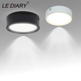 LEDIARY 220V LED Spot Downlights Ceiling Surface Mounted Lamp 5W 7W 10W 3000K 4000K 6000K Living Room Book Rack Lighting