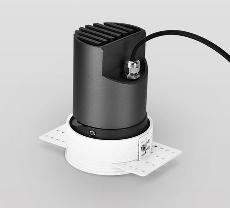 Modern LED recessed downlight frameless built-in spot lamp for living room corridor bedroom cutout size 78mm dimmable spot light