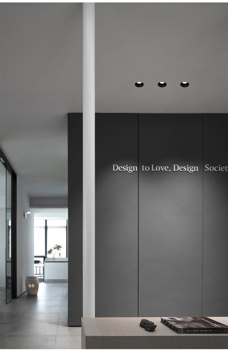 Modern LED recessed downlight frameless built-in spot lamp for living room corridor bedroom cutout size 78mm dimmable spot light