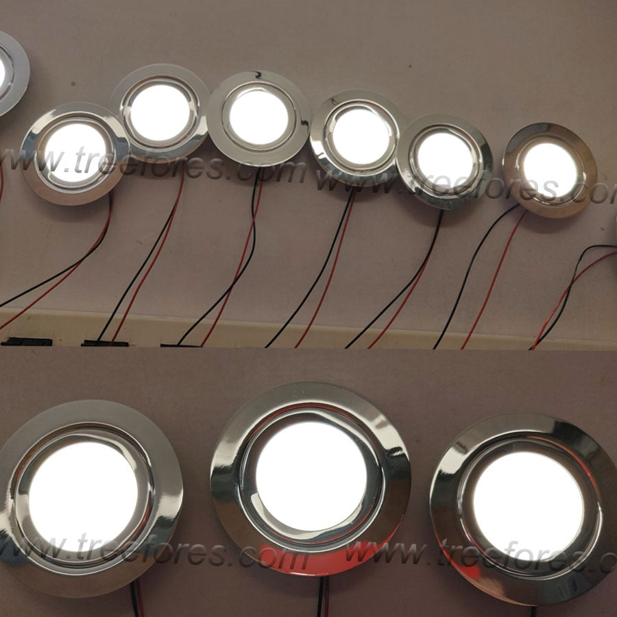 Stainless Steel 3Watts 12Volt 24V DC Under Cabinet LED Downlight Ceiling Panel Lighting CE RoHS 14mm Slim Kitchen Furniture Lamp