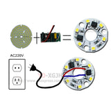 Drive free led pcb SMD2835  3W 32mm &10mm integrated ic driver Led Light Source For Chandelier crystal lamp Downlight Warm White