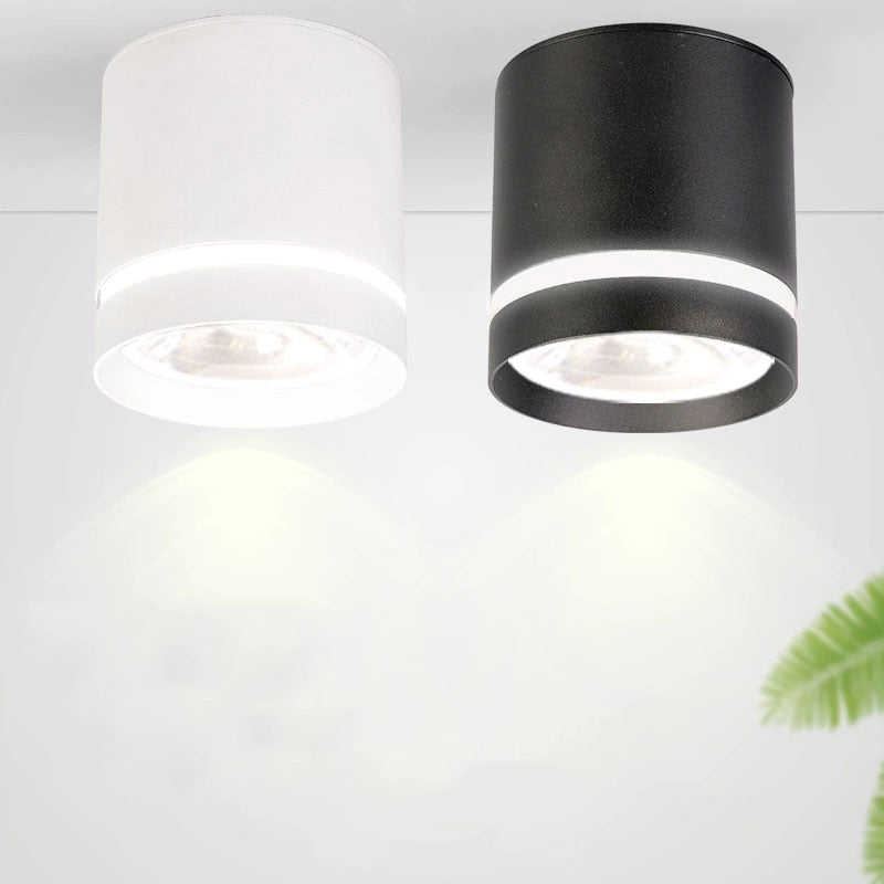 Tinlaibor NO open Fixtures Lighting Bedroom Foyer Bathroom Porch Led Dimmable Ceiling 9W 12W Cob Spot lights Downlight