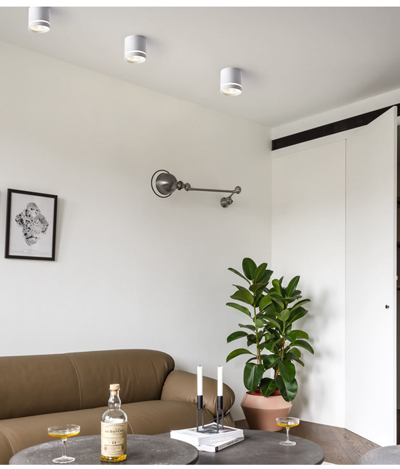 Tinlaibor NO open Fixtures Lighting Bedroom Foyer Bathroom Porch Led Dimmable Ceiling 9W 12W Cob Spot lights Downlight