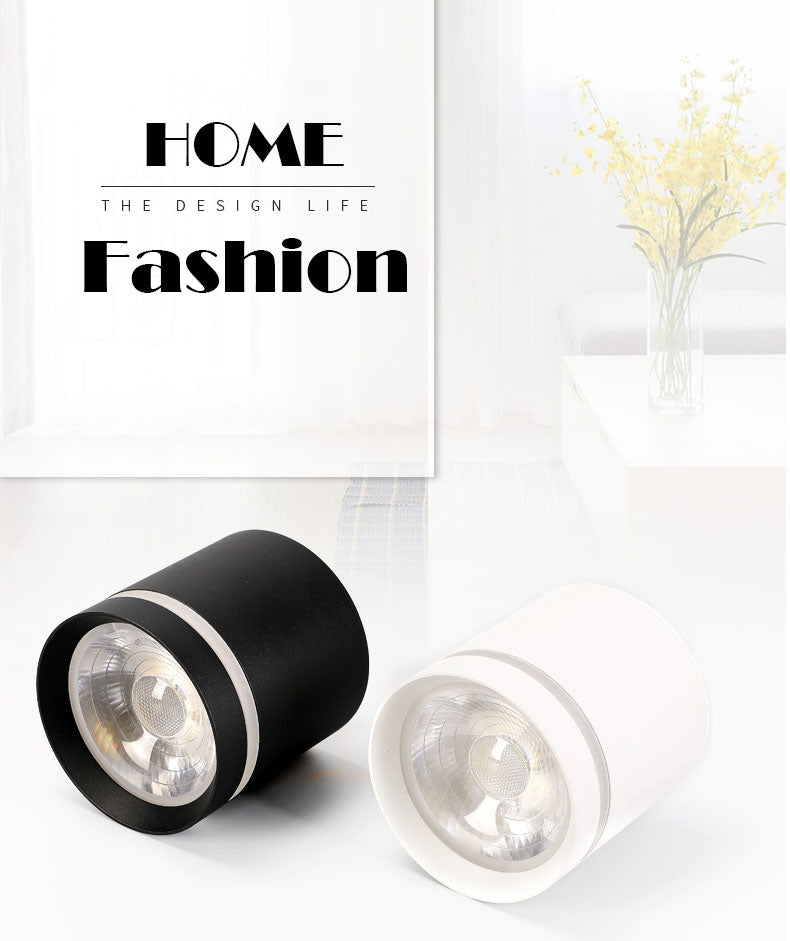 Tinlaibor NO open Fixtures Lighting Bedroom Foyer Bathroom Porch Led Dimmable Ceiling 9W 12W Cob Spot lights Downlight