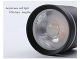 Tinlaibor NO open Fixtures Lighting Bedroom Foyer Bathroom Porch Led Dimmable Ceiling 9W 12W Cob Spot lights Downlight
