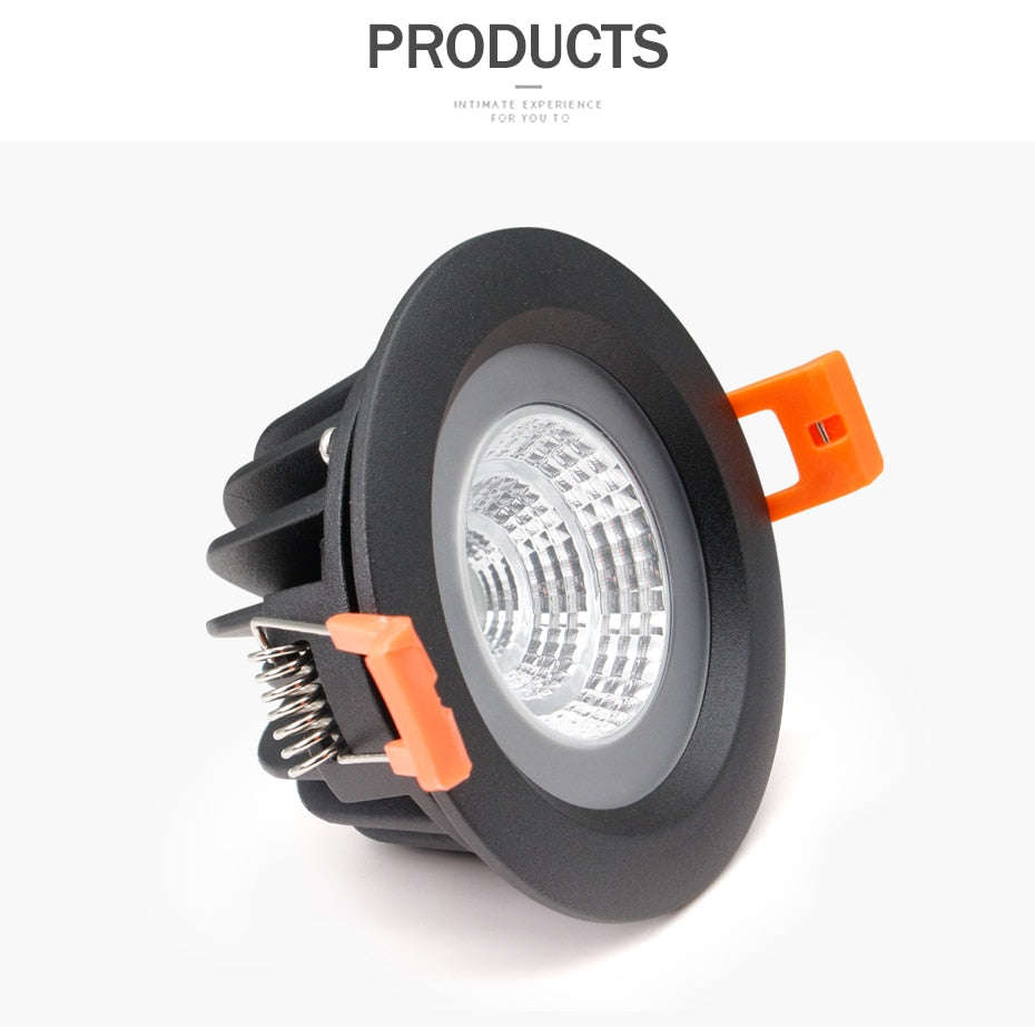 IP65 Waterproof Led Downlight Recessed Ceiling Downlight COB Led Spot Lamp For Bathroom Living Room Toilet Balcony Lighting