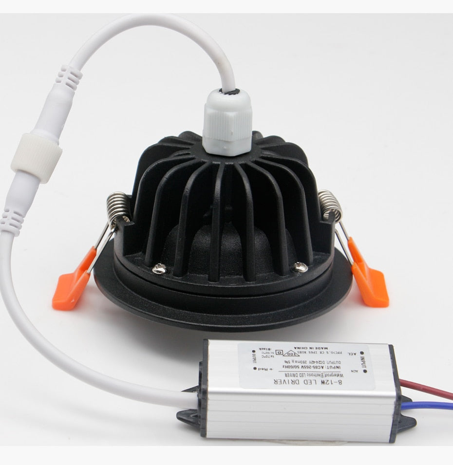 IP65 Waterproof Led Downlight Recessed Ceiling Downlight COB Led Spot Lamp For Bathroom Living Room Toilet Balcony Lighting