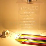 etrnLED 12V Led Spotlights Mini Down Light 1W Indoor Recessed Ceiling Spots Lamp for Home Showcase Cabinet Small Dimmable Focus