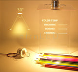 etrnLED 12V Led Spotlights Mini Down Light 1W Indoor Recessed Ceiling Spots Lamp for Home Showcase Cabinet Small Dimmable Focus