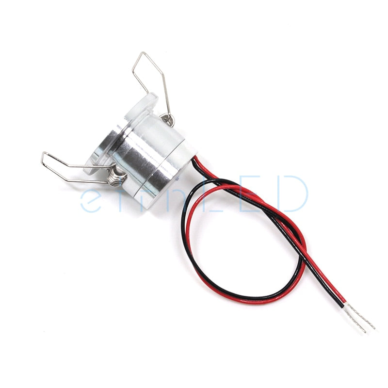 etrnLED 12V Led Spotlights Mini Down Light 1W Indoor Recessed Ceiling Spots Lamp for Home Showcase Cabinet Small Dimmable Focus