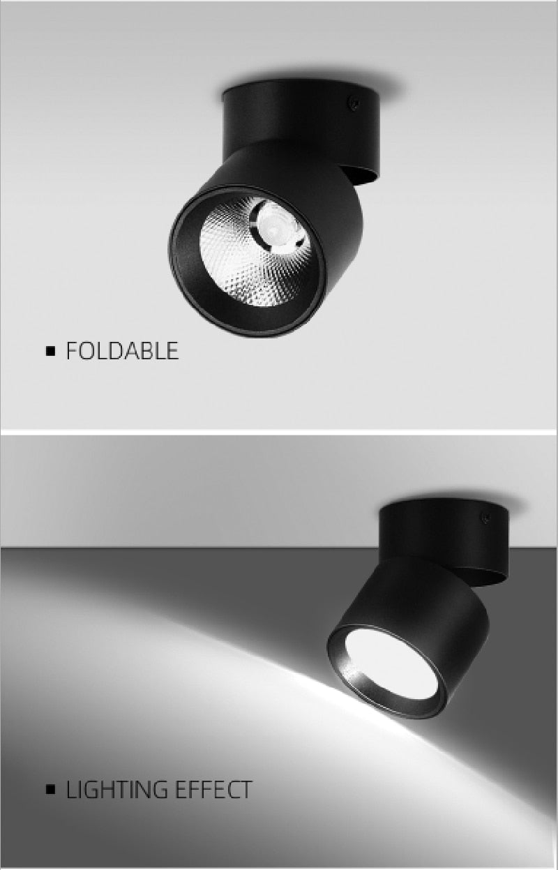 Adjustable LED Spotlights 7W 10W 15W Led Spot Light Lamp Ceiling Spots Track Lights Lighting Spotlight for Home Kitchen Bedroom