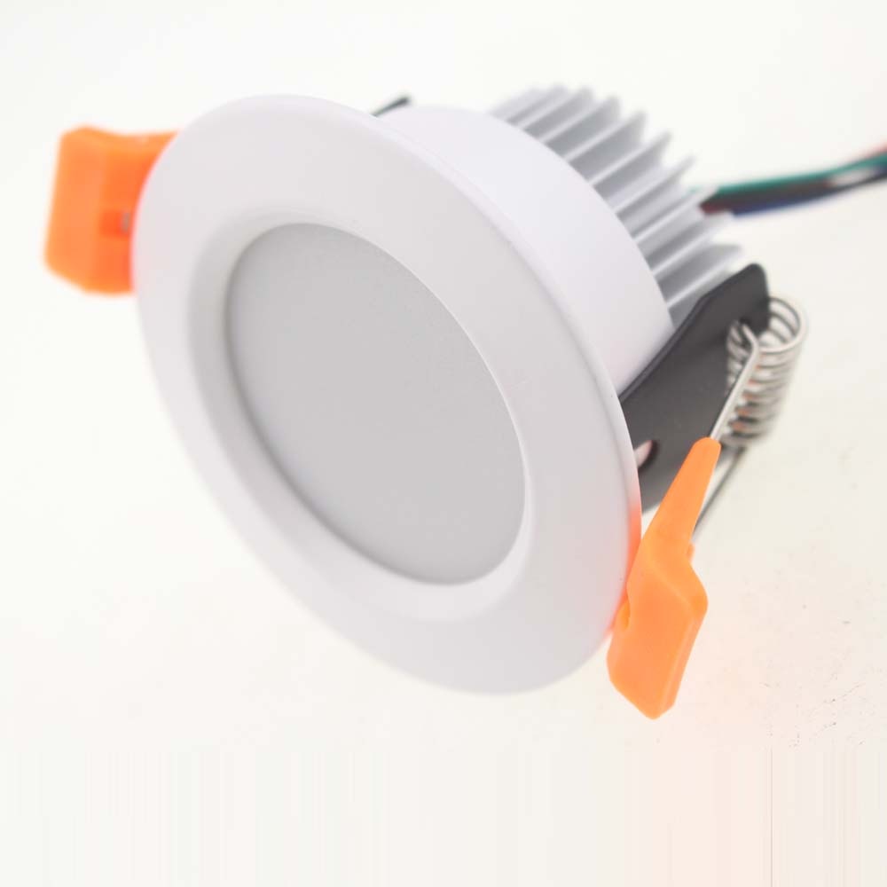 RGB 12V 3W Led Downlight Ceiling Recessed Round White Spot Led Plafond Down Light Rgb Spot Led Recessed Ceiling Lights
