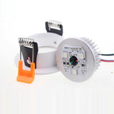 RGB 12V 3W Led Downlight Ceiling Recessed Round White Spot Led Plafond Down Light Rgb Spot Led Recessed Ceiling Lights