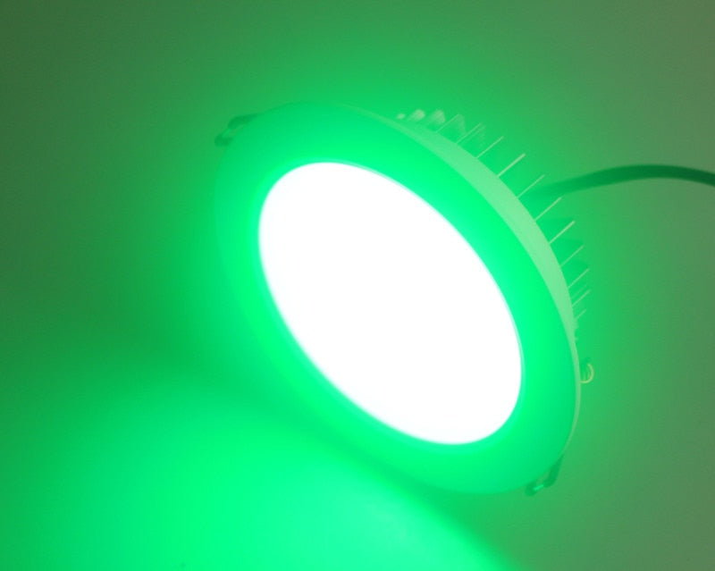 RGB 12V 3W Led Downlight Ceiling Recessed Round White Spot Led Plafond Down Light Rgb Spot Led Recessed Ceiling Lights