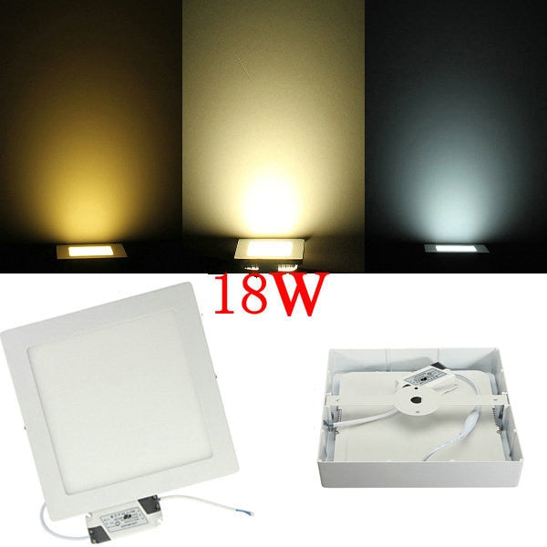 Surface mounted led downlight Square light 6W, 12W, 18W smd Ultra thin square ceiling Down lamp kitchen Bathroom lamp + LED Drive