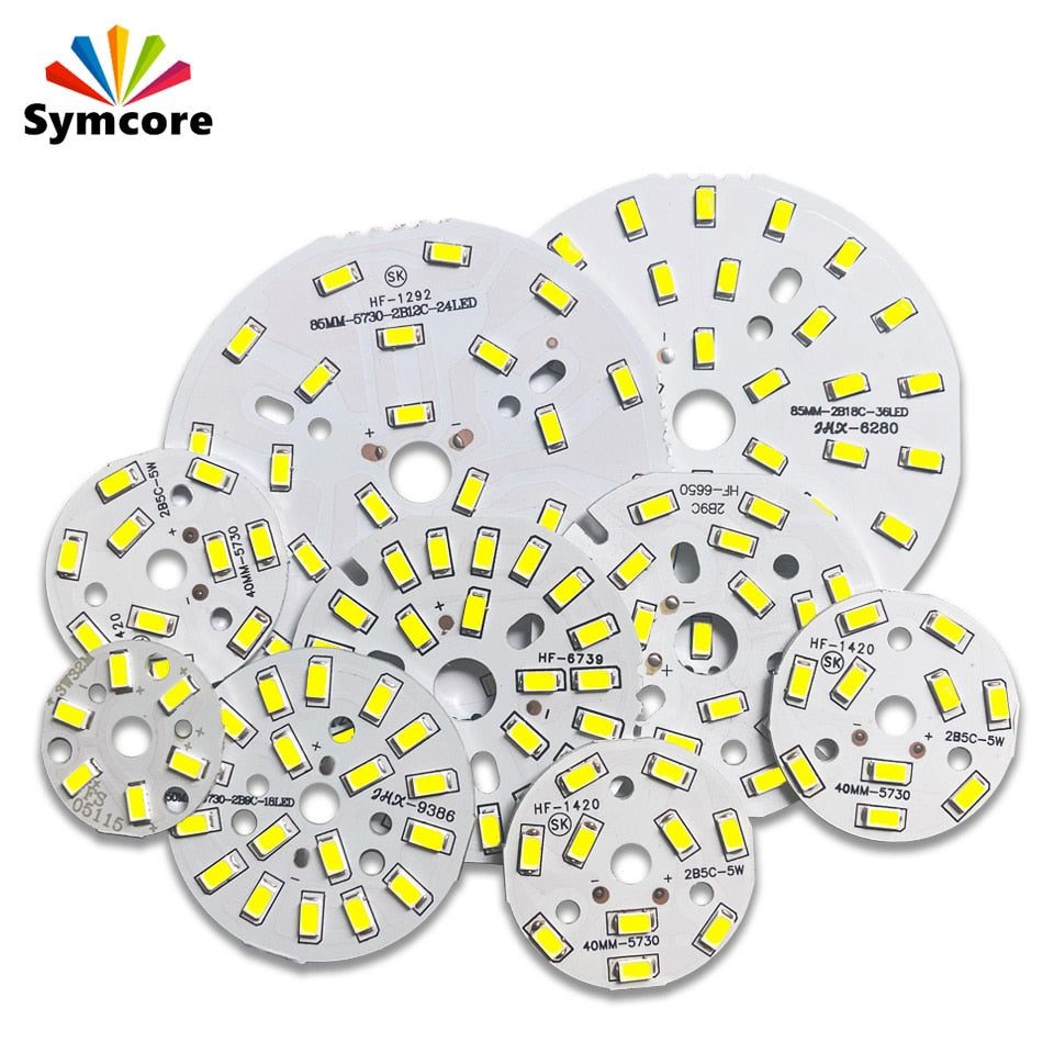 LED SMD Chip 3W 5W 7W 9W 12W 15W 18W 24W 30W 36W Brightness Light Board For LED Bulb Light downlight Ceiling PCB With LED